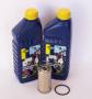 Kit cambio olio per Moto Guzzi da 350 a 650: 1 filtro olio, 1 Guarnizione O-R per tappo filtro olio, 2 Lt. olio Putoline 20W-50