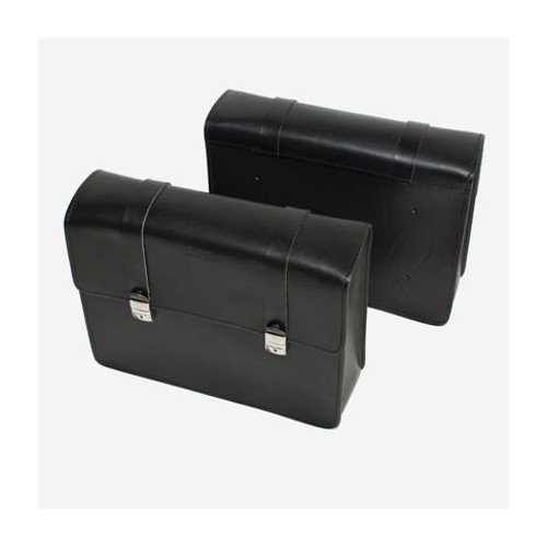 V7 STONE-BORSA LATERALE DESTRA IN CUOIO NERA - KIT DAPPER