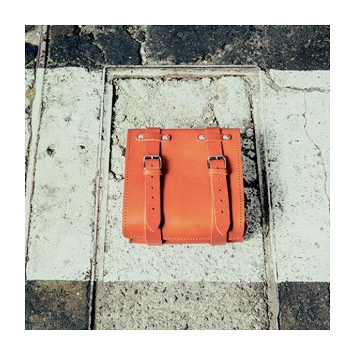 V7 STONE-BORSA LATERALE SINISTRA IN CUOIO NATURALE - KIT SCRAMBLER