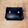 V7 II STORNELLO-BORSA LATERALE SINISTRA IN CUOIO NERA - KIT DAPPER