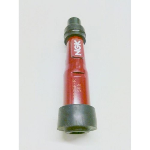 CANDELE-PIPETTE-CAVI-CANDELA-Pipetta Candela Con Resitore " NGK " Rosso Granata-AltaCm 7,5 - per Moto Guzzi Vari Modelli Stor...