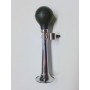 CLAXON - TROMBE-Trombetta Manuale Cromata Lunghezza Metallo Cm12, per Moto Guzzi Ciclomotori o Motocicli, Guzzino Cardellino ...