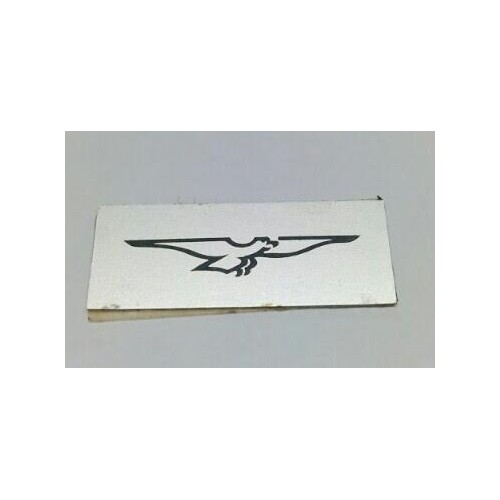 DECALCOMANIE - ADESIVI-Adesivo Targhetta Aquila Stilizzata porta Cruscotto per Moto Guzzi 850 Le Mans III, V35 Imola II, V65 ...