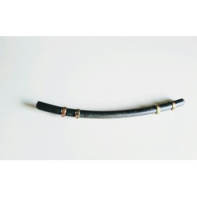 TUBAZIONE-OLIO-BENZINA-Bulloni Cavi Forati-Tubazione Benzina Gomma Nera Con 4 Fascette di Seraggio per Moto Guzzi Lodola 175-...