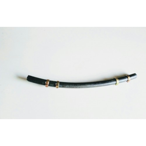 TUBAZIONE-OLIO-BENZINA-Bulloni Cavi Forati-Tubazione Benzina Gomma Nera Con 4 Fascette di Seraggio per Moto Guzzi Lodola 175-...