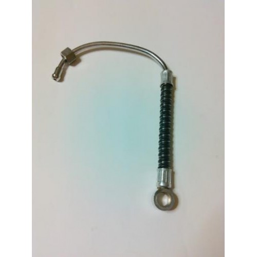 TUBAZIONE-OLIO-BENZINA-Bulloni Cavi Forati-Tubazione Benzina Treccia Nera per Moto Guzzi Airone 250 - Turismo e Sport