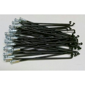 CERCHI-Raggi-Mozzi-PERNI RUOTA-Kit 32 Raggi Neri Completi di Nipplo Ruota Anteriore con Mozzo in "Alluminio" per Moto Guzzi L...