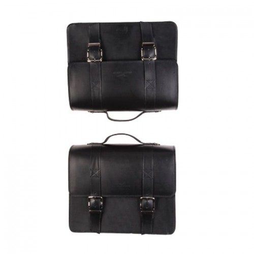 V9 BOBBER-BORSE LATERALI IN CUOIO PREMIUM