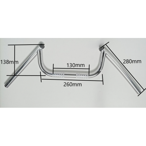 MANUBRI-Manubrio Cromato Sport Larghezza massima cm64 per Moto Guzzi vari modelli storici