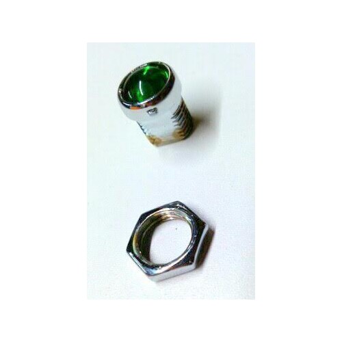 STRUMENTAZIONI - KM - Kgiri - Ricambi-Spia Verde Cruscotto Filetto Lungo 15mm per Moto Guzzi Galletto 192