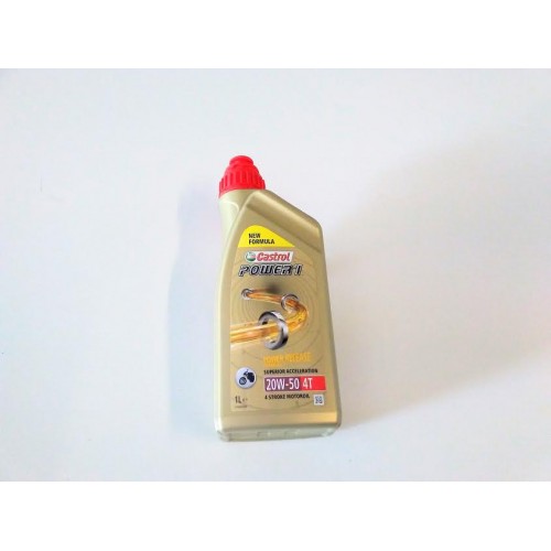 LUBRIFICANTI-Olio Motore Castrol POWER I 20W50 4T per Moto Guzzi vari Modelli V35 V50 V65 Nevada 350 750 - Breva 750 IE-Calif...