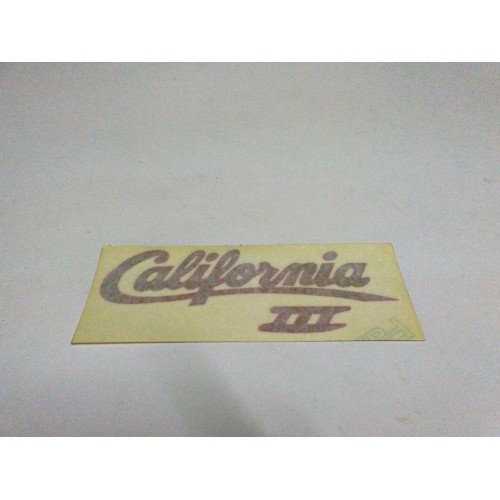 DECALCOMANIE - ADESIVI-Adesivo " California III " Rosso-Oro Fianchetto Copriaccumolatore DX o SX per Moto Guzzi California 1000