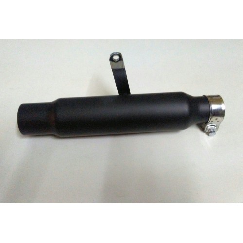 SILENZIATORI-Fascette-Boccole-Silenziatore Tronchetto Nero D.38mm - Scarico Aperto Lunghezza Cm 30X D.6 Cm - per Moto Guzzi 3...