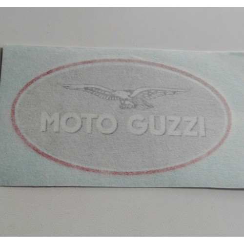 DECALCOMANIE - ADESIVI-Adesivo SX Argento Bianco Perfilo Rosso Serbatoio per Moto Guzzi California 1100