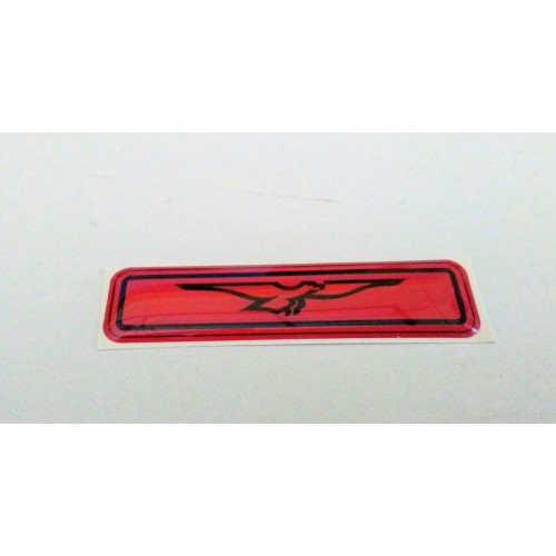DECALCOMANIE - ADESIVI-Adesivo Rosso "AQUILA" resinato Base Forcella Cruscotto per Moto Guzzi 1000 SP III