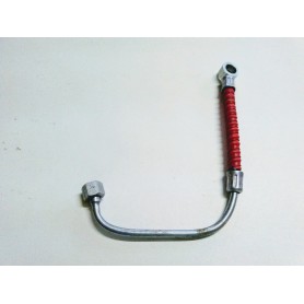 TUBAZIONE-OLIO-BENZINA-Bulloni Cavi Forati-Tubazione Benzina Maglia Rossa dalla Tubazione Filtro al Carburatore per Moto Guzz...
