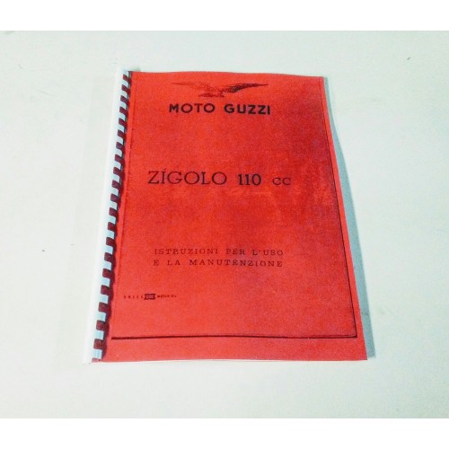 CATALOGHI RICAMBI-MANUALE OFFICINA-Catalogo Uso e Manutenzione Moto Guzzi Zigolo 110 - Copia -