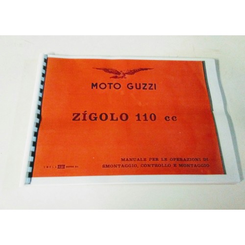 CATALOGHI RICAMBI-MANUALE OFFICINA-Catalogo Manutenzione Officina Moto Guzzi Zigolo 110 - Copia -