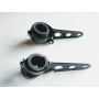 FARI ANTERIORI-Coppia Staffe Nere D.32 a 38 Porta Faro Anteriore Per Moto Guzzi Vari Modelli