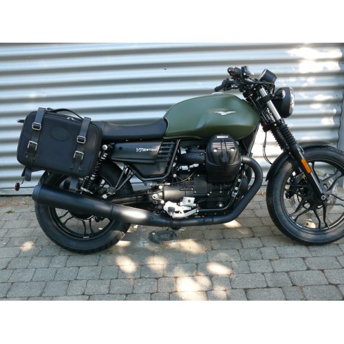 BORSE-BAULLETTI-VALIGE-Coppia di Borse Laterali modello Container per Moto Guzzi V7 III