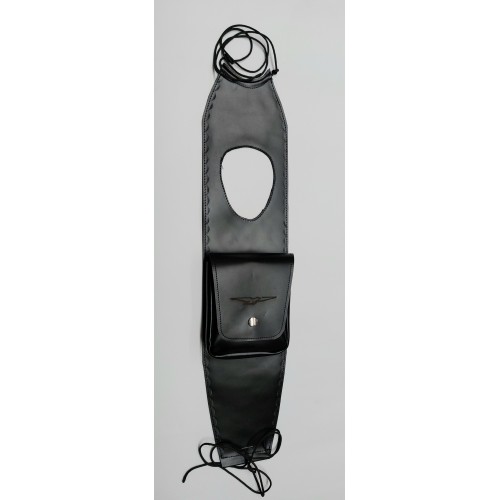 COPRISERBATOI-Copriserbatoio Nero con Tasca per Moto Guzzi V35C-V50C-V65C
