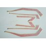 DECALCOMANIE - ADESIVI-Serie Adesivi Oro Rosso Originali per Moto Guzzi 850 T5 Civile BH219