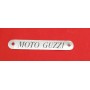 SELLE - COPRISELLA - Molle-Targhetta " Moto Guzzi " in Metallo Larghezza Fori 72mm per Selle o Coprisella Storiche