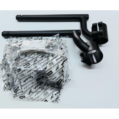MANUBRI-kIT Semini manubri Neri con Bulloneria di Fissaggio Originale per Moto Guzzi V7 Special - Stone- Cafè Tutti i Modelli...