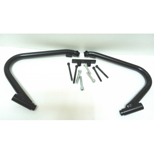 PARAMOTORI - PARAURTI Posteriore-Paramotore Nero D. 25 per Moto Guzzi V7 III dal 2015 Tutti i Modelli