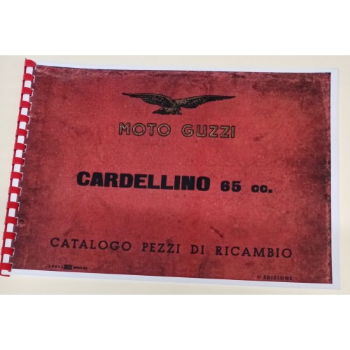 CATALOGHI RICAMBI-MANUALE OFFICINA-Catalogo Ricambi Moto Guzzi Cardellino 65 cc ° Serie -
