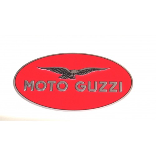 DECALCOMANIE - ADESIVI-Adesivo Metallo Rosso/Oro DX Serbatoio per Moto Guzzi Breva850-1100 Griso850-1100-1200 Norge850-1200 S...