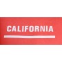 DECALCOMANIE - ADESIVI-Decalcomania Bianca " CALIFORNIA" Universale mm110X30 Fianchetto per Moto Guzzi 850 T3 California