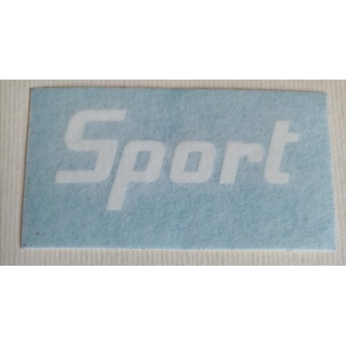 DECALCOMANIE - ADESIVI-Adesivo "Sport" Bianco Universale per Moto Guzzi Vari Modelli