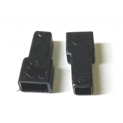 IMPIANTI ELETTRICI-Coppia Copricapocorda Faston Femmina Nero mm. 6.3 per Cavi Elettrici per Moto Guzzi Vari Modelli Storici