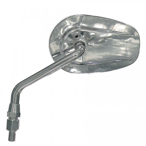 SPECCHI-Specchio Cromato Universale SX Lunghezza Asta mm 134 per Moto Guzzi Vari Modelli
