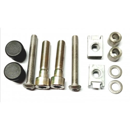 PARAMOTORI - PARAURTI Posteriore-Kit Bulloneria Montaggio Paramotore Per Moto Guzzi Nevada750ClassicIE Breva750 V7Classic-Sto...