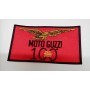 ABBIGLIAMENTO - CASCHI-ACCESSORI-Etichetta in Stoffa Adesiva Rossa "Centenario-Moto Guzzi" cm 11,5x7