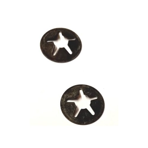 ANELLI SEGER-FERMI ELASTICI A MOLLA-RIBATTINI-Coppia Fermi Elastici a Molla per Perni D. mm4 Vari Montaggi per Moto Guzzi Var...