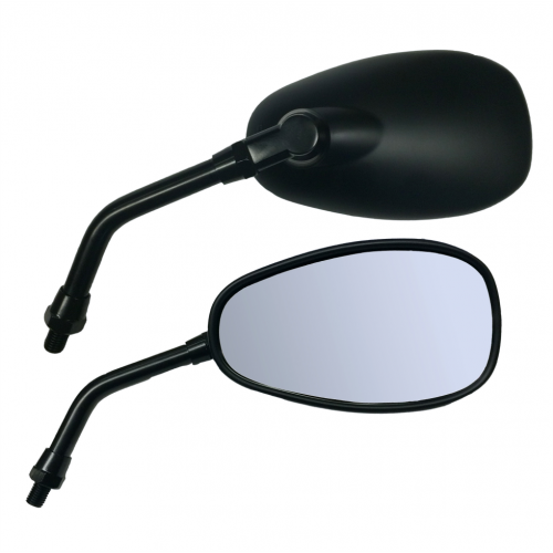 SPECCHI-Specchio DX-SX Nero Opaco per Moto Guzzi Breva 750/850/1100 Nevada Classic 750 '04/06 Griso 850/1100 Norge 850/1200