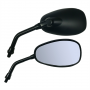 SPECCHI-Specchio DX-SX Nero Opaco per Moto Guzzi Breva 750/850/1100 Nevada Classic 750 '04/06 Griso 850/1100 Norge 850/1200