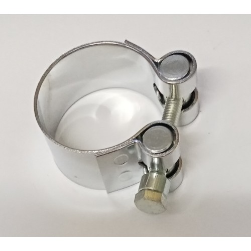 SILENZIATORI-Fascette-Boccole-Fascetta Cromata Serraggio Silenziatore per Moto Guzzi Airone 250 Turismo e Sport.