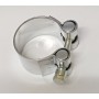 SILENZIATORI-Fascette-Boccole-Fascetta Cromata Serraggio Silenziatore per Moto Guzzi Airone 250 Turismo e Sport.