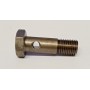 TUBAZIONE-OLIO-BENZINA-Bulloni Cavi Forati-Bullone Cavo Attacco Tubo Sotto Motore per Moto Guzzi Lodola 235 - AM381-2