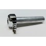 PARTI RICAMBI COMANDO GAS/STARTER-TRASMISSIONI-Comando Gas Metallo Cromato Collegamento solo 1 Filo Manubrio D. 22mm per Moto...