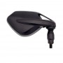 SPECCHI-Specchio Nero DX Sport Figo Supporto Altezza 6cm per Moto Guzzi da 350 a 1200