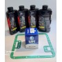 LUBRIFICANTI-Kit Olio 4X1 5W40 Racing ENI -1 Guarnizione Coppa Olio - 1 Filtro Olio Motore per Moto Guzzi California 1100 Pun...