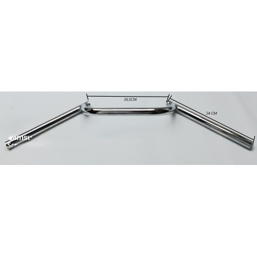 MANUBRI-Manubrio Cromato con Fori Passaggio Cavi Elettrici per Moto Guzzi 250 TS-350-400 GTS e Modelli Vari