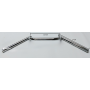 MANUBRI-Manubrio Cromato con Fori Passaggio Cavi Elettrici per Moto Guzzi 250 TS-350-400 GTS e Modelli Vari