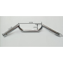 MANUBRI-Manubrio Sport Cromato per Moto Guzzi - Adattabile Stornello Turismo 125 4 Marce