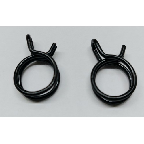TUBAZIONE-OLIO-BENZINA-Bulloni Cavi Forati-Coppia Fascette Nere a Filo Diametro 12mm Interno per Tubo Benzina Diametro 14mm E...